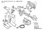 Bosch 0 601 932 7A3 GBM 7,2 VES-1 Cordless Drill 7.2 V / GB Spare Parts GBM7,2VES-1